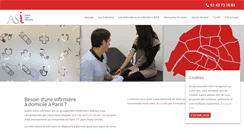 Desktop Screenshot of infirmiere-paris.fr